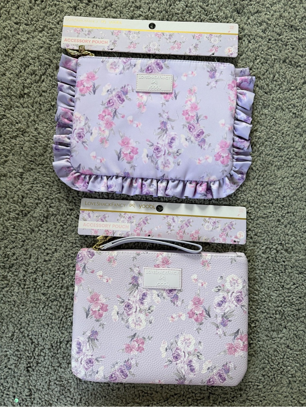 Accessory Pouch Set in Happy Thoughts